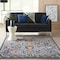 Homeroots 4 x 6 ft. Blue & Gold Intricate Area Rug 385640 - alternate 4